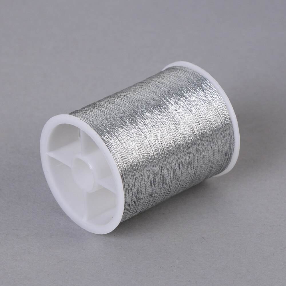 100 Meter Goud/Zilver Borduurgaren Draad Naaimachine Naalden Draad Diy Handgemaakte Ambachten Kruissteek Naaien Accessoires
