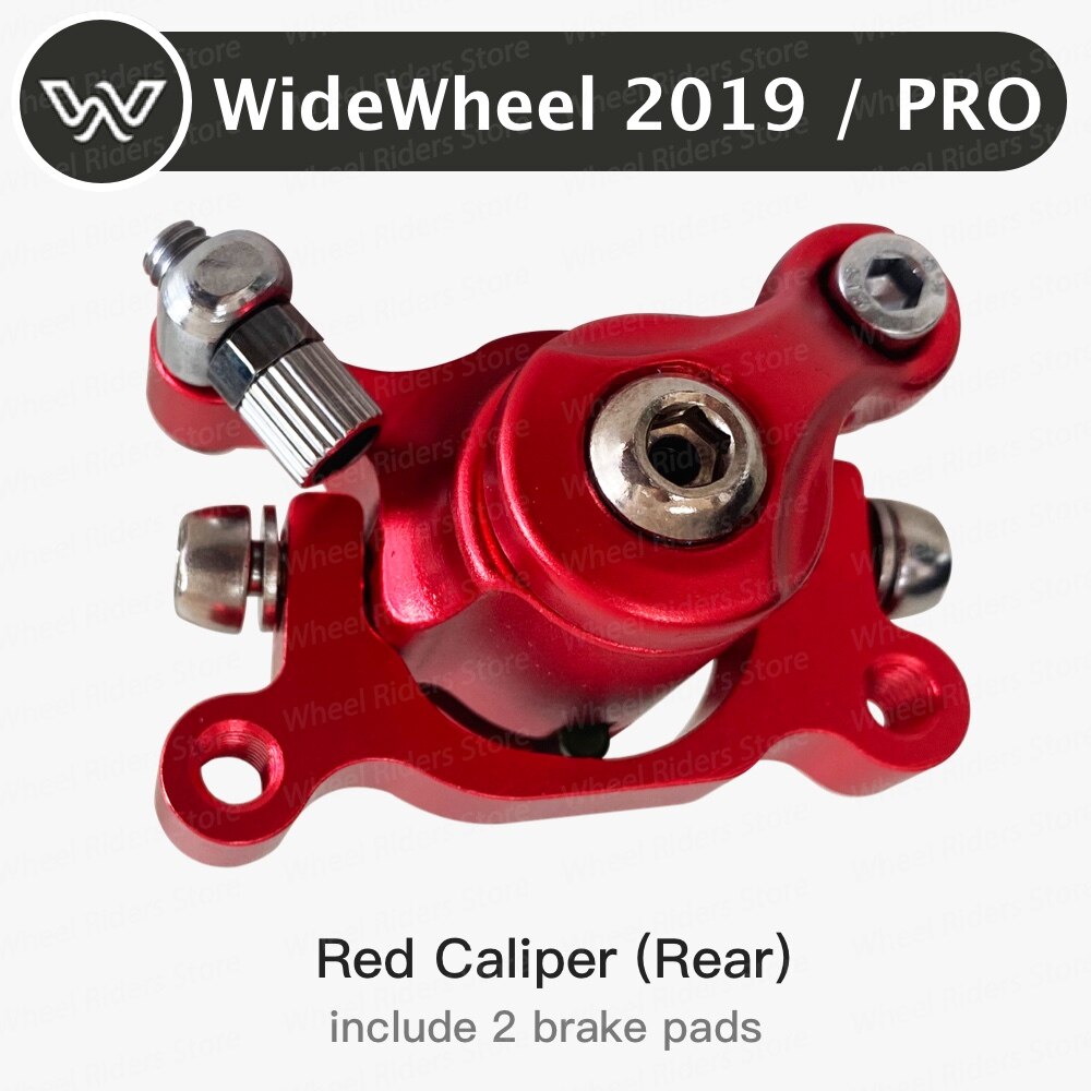 Mercane widewheel pro bremsekaliper reservedele tilbehør scooter skateboard: Rød bageste