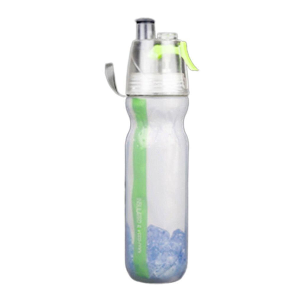 Spray cykel cykel udendørs sport flaske koldt vand flaske anti-ekstrudering anti-burst anti-lugt vand opbevaring: Grøn