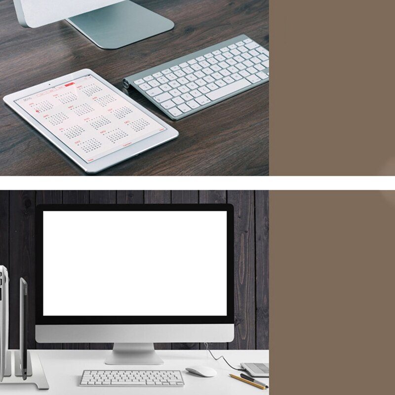 Aluminium Laptop Dual-Gebruik Verticale Stand Voor Pro Notebook, Tablet Dual-Gebruik Verticale Opslag Stand
