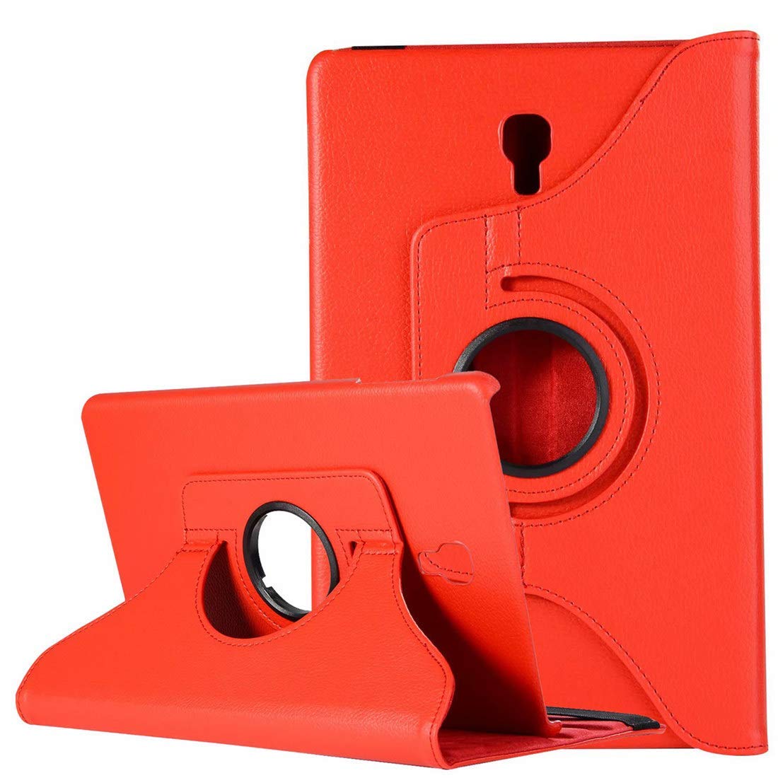 Funda de piel sintética con soporte giratorio para Samsung Galaxy Tab S4, protector de cuero sintético de 10,5 pulgadas, SM-T830, modelo SM-T835, SM-T837, grados: T830 T835 red case