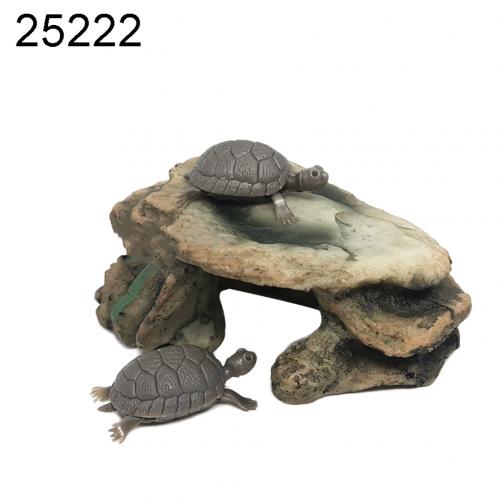 Schildpad Reptiel Eiland Dock Koesteren Platform Aquarium Aquarium Simulatie Rock: 25222