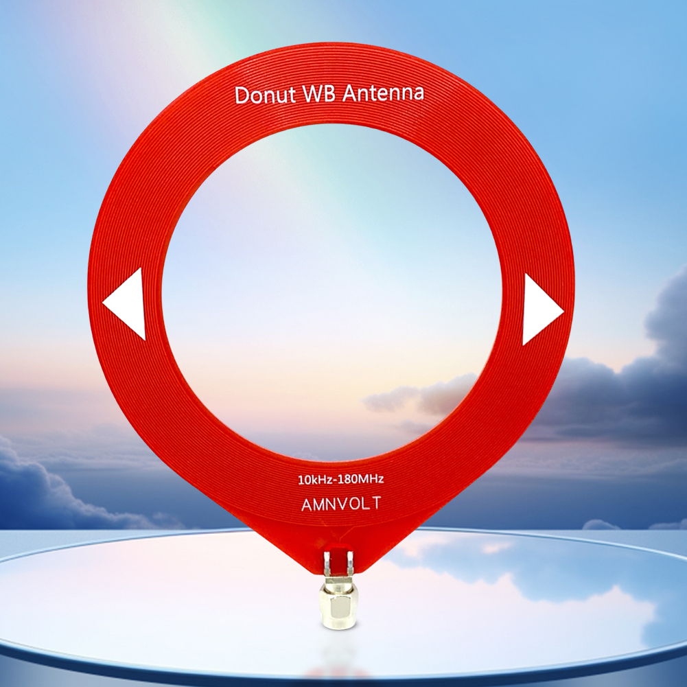 10khz-180mhz Donut WB Antenna with Low Impedance Converter Mini Ring Antenna MW/SW Antenna Medium Wave Shortwave Antenna