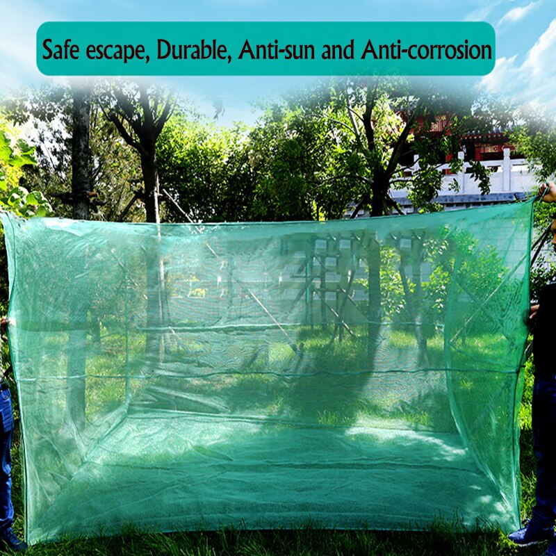 Lawaia Fish Net Cage Netting Fish Breeding Cage No Cover Crayfish Network Stake Net Pond Fish Farming Aquaculture Small Mesh
