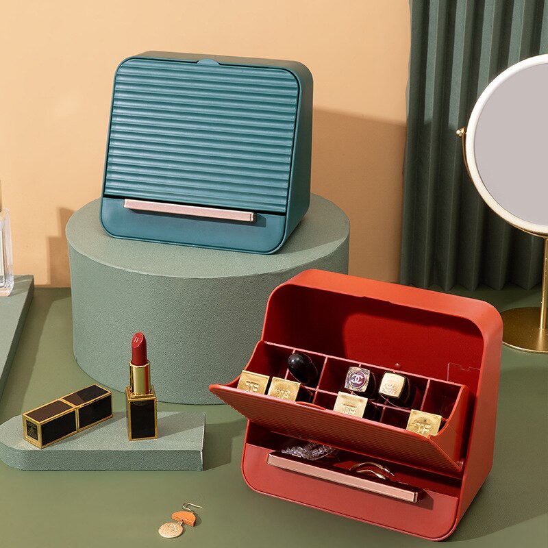 Lipstick Storage Box Dustproof Cosmetic Organizer Box Make Up Rack Holder Mascara Lip glaze Desktop Organizer