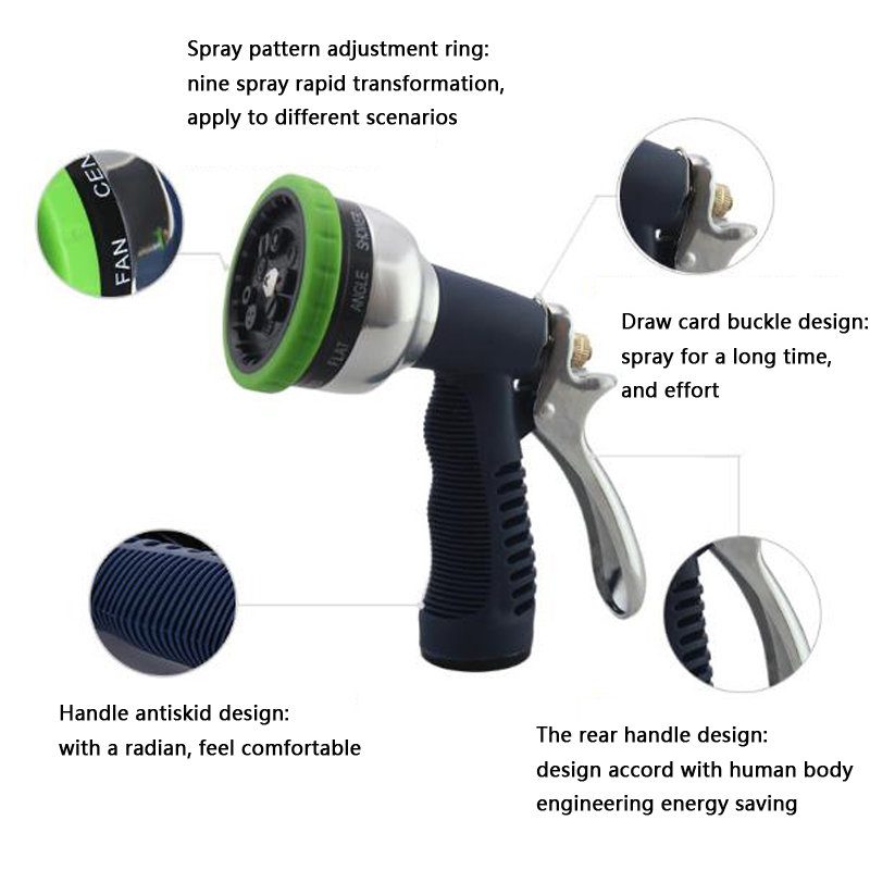 FGHGF multi-fonctionnel économie d'eau haute pression nettoyage pulvérisation Irrigation jardin cuisine voiture les outils du verger