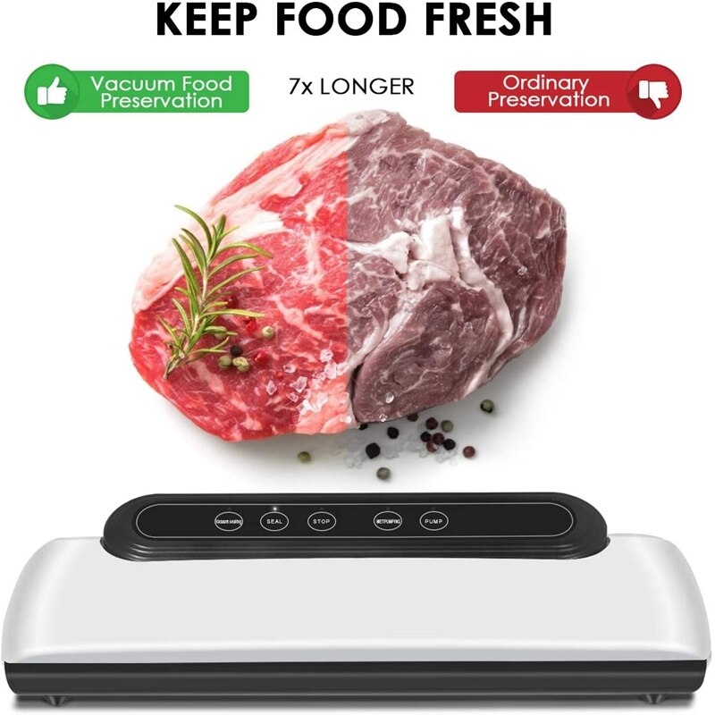 Vacuum Sealing Machine for Food Preservation, Automatic Vacuum Sealing System, Dry and Wet Food Mode