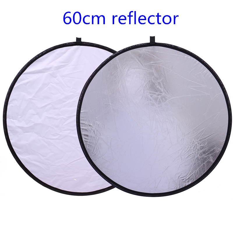 CY 24 ''60 cm 2 in 1 Draagbare Inklapbare Light Ronde Fotografie Reflector voor Studio Multi Photo Disc Fotografische accessoires