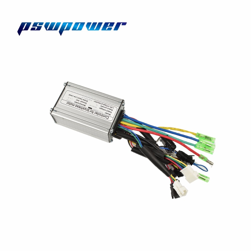 24V/36V 250W 15A Brushless DC Square Wave Controller ebike Electric Bicycle Hub Motor Controller with right output