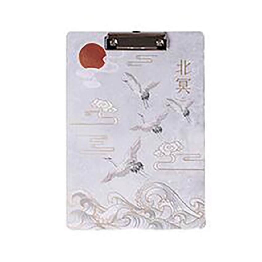 Pince pour classeur, presse-papiers en bois, classeurs A4, Style chinois rétro, pour le bureau: D