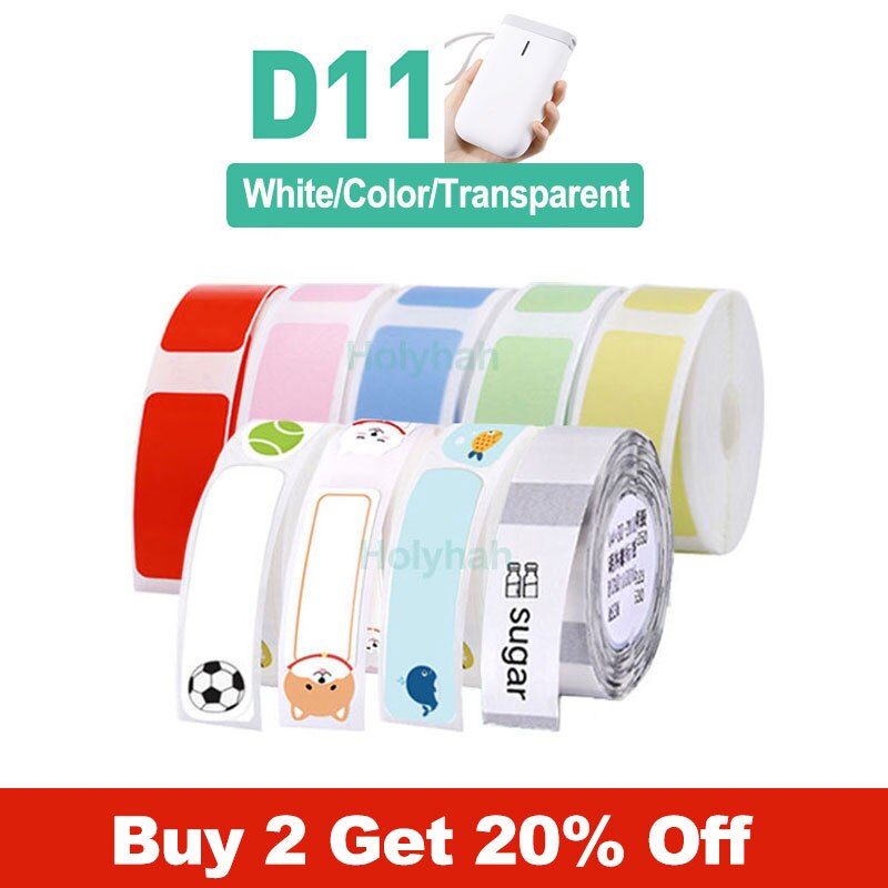 Niimbot D11 D110 D101 Mini Label printer paper Printing Label Waterproof Anti-Oil Price Tape Scratch-Resistant Label Sticker