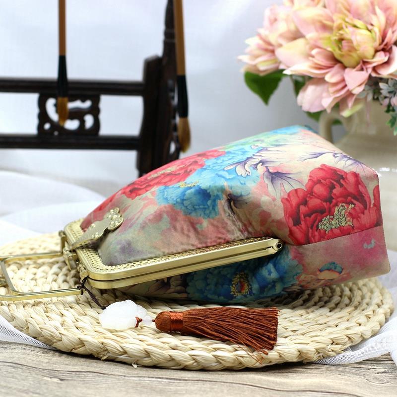 Handgemaakte Vintage Mode Bloemen Telefoon Shell Tassen Chic Lady Chain Vrouwen Schoudertas Crossbody Tassen Tote Vrouwen Handtassen Portemonnees