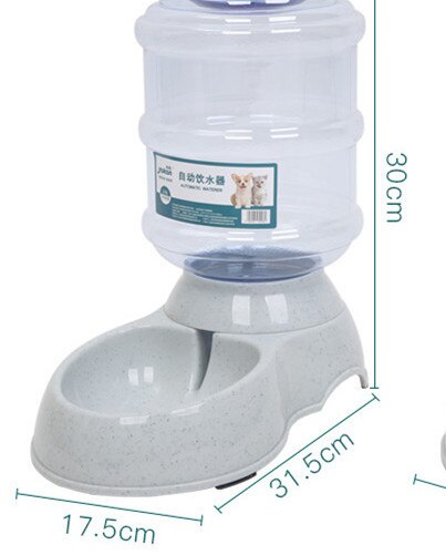 Fuente de alimentación automática para mascotas de 3,5 l para gatos y perros, tazón de plástico ecológico para comida de perros, dispensador de agua para mascotas: water dispenser