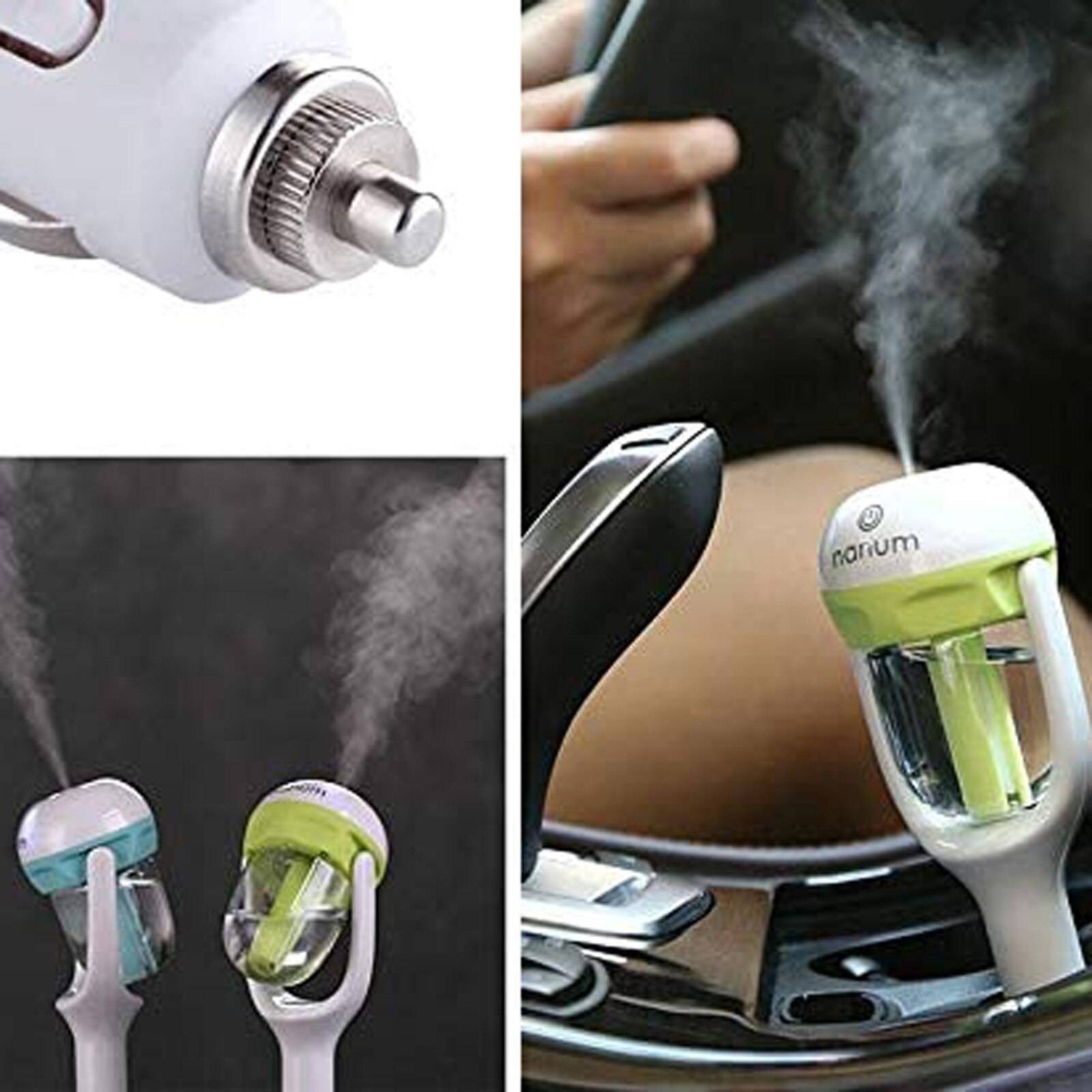 Car Steam Air Humidifier Aroma Diffuser Mini Air Purifier Aromatherapy Essential Oil Diffuser Mist Maker Sprayer For Car