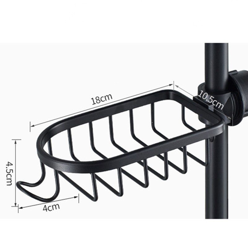 Convenient Clip-on Soap Tray Stainless Steel Soap Dish Adjustable Shower Rail Slide Soap Plates Smooth Bathroom Kitchen Holder