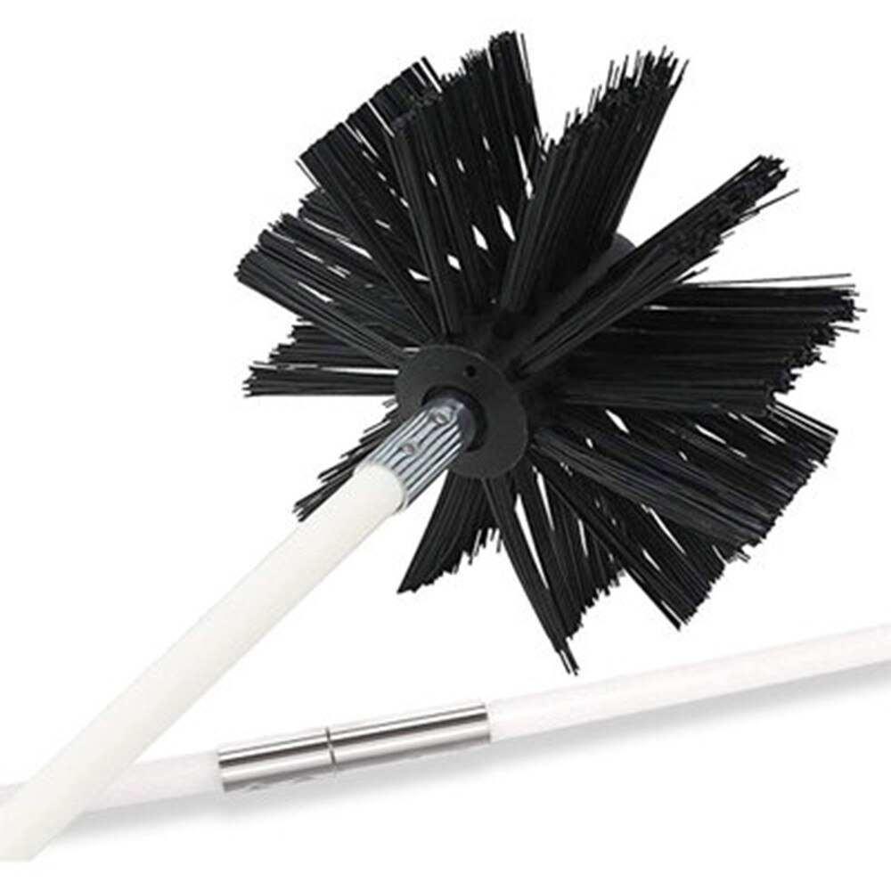 1 * Schoorsteen Borstel 9 * Rod Kit Flexibele Rookkanaal Borstel Staven Sweep Roet Set Voor Haard Schoorsteen Huishoudelijke Schoonmaakmiddelen gereedschap Accessoires