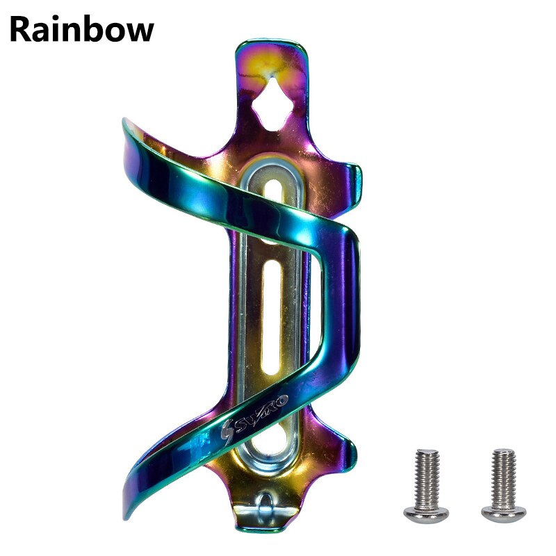 Fiets Bidonhouder Ultralight Bidonhouder Mtb Road Fiets Botellero Fietsen Flessen Mount Kooi Rack W/schroef: Rainbow