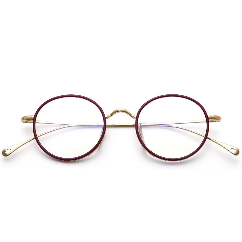 Lunettes en titane pour hommes, monture japonaise de luxe, myopie optique, Prescription acétate, rétro Vintage, petites lunettes de