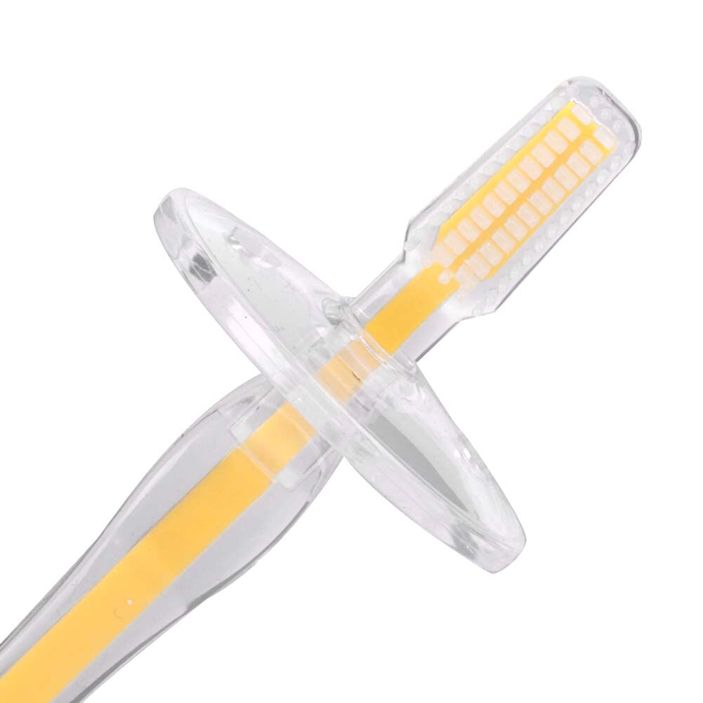 2 Stuks Baby Baby Tandenborstel Zachte Siliconen Tanden Massage Borstel Tanden Schoonmaken Tool Baby 'S Training Tandenborstels Tandheelkundige Zorg