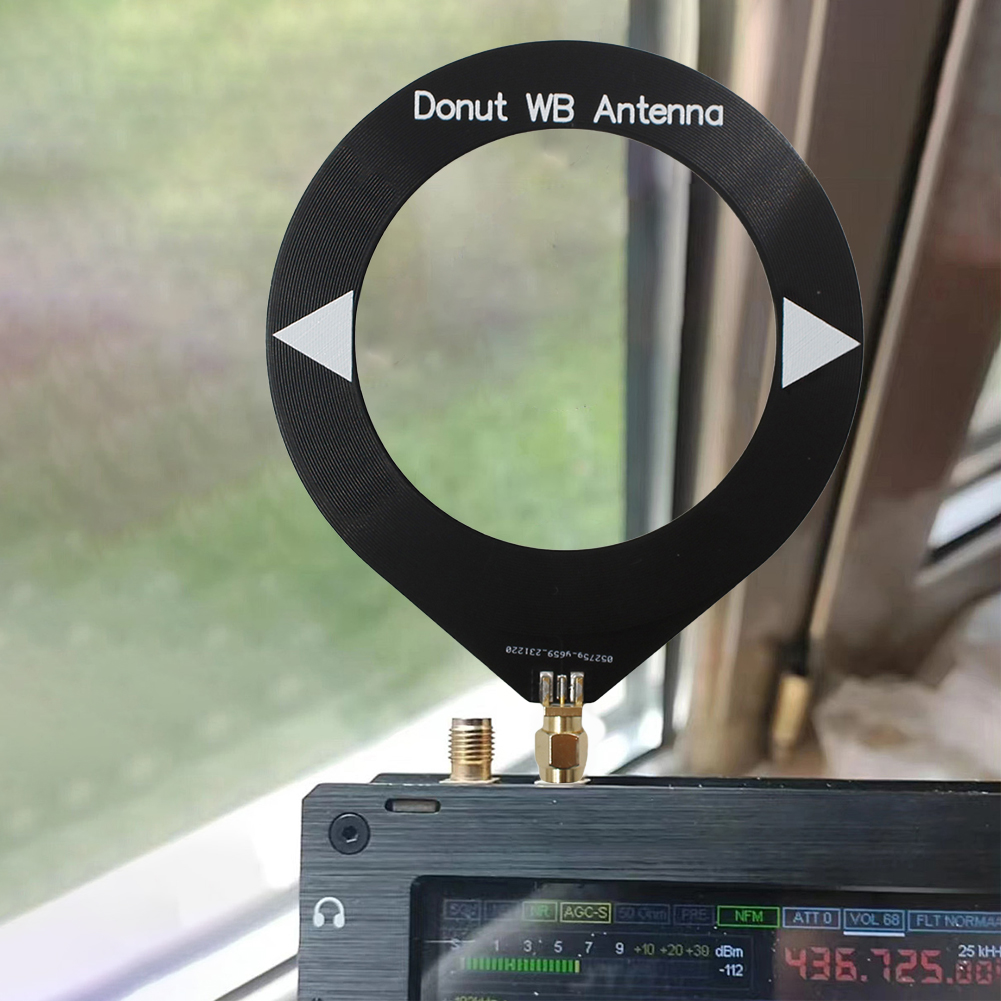 Trans impedanz verstärker Donut Wb Antenne eingebaute 180 mAh Batterie 10kHz-MHz Donut Breitband antenne für SDR Walkie Talkie