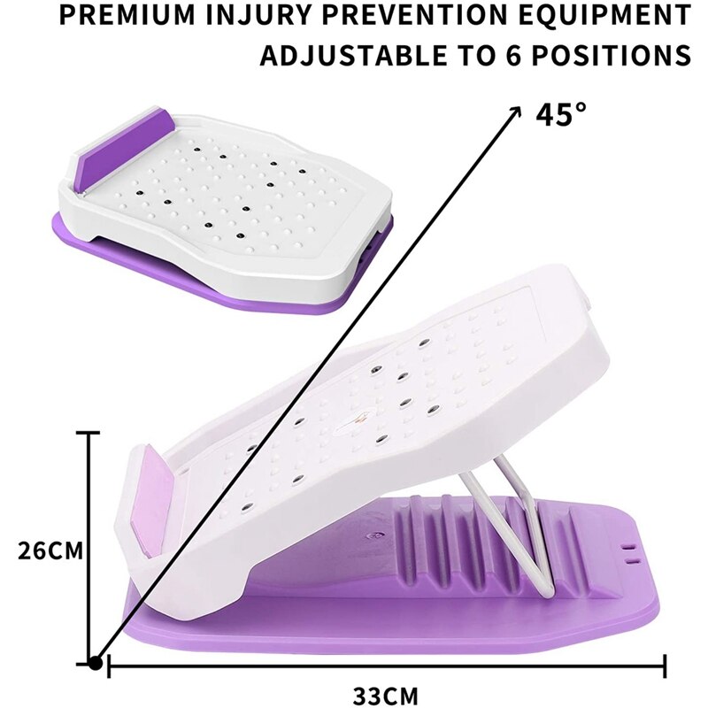 ELOS-Portable Slant Board,Adjustable Incline Board and Slant Board for Calf Stretch, - Incline Board Up to 520 LBS Capacity