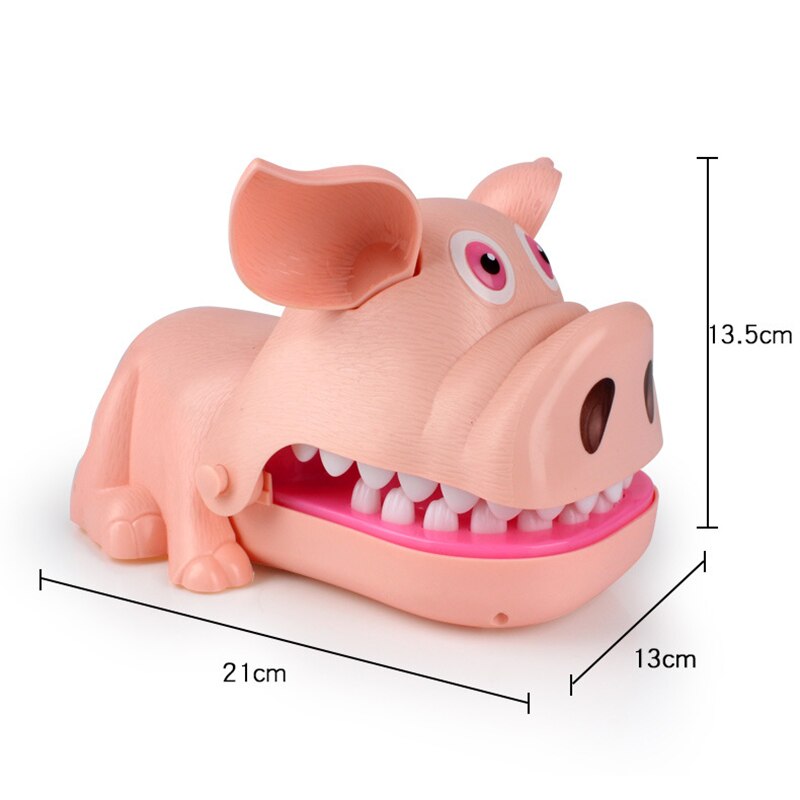 freundlicher Elektrische Beleuchtung Schwein Ordentlich Spielzeug Kreative Leucht Schwein Spiel klassisch Biss Finger Spielzeug Lustige Party-Spiel Spielzeug