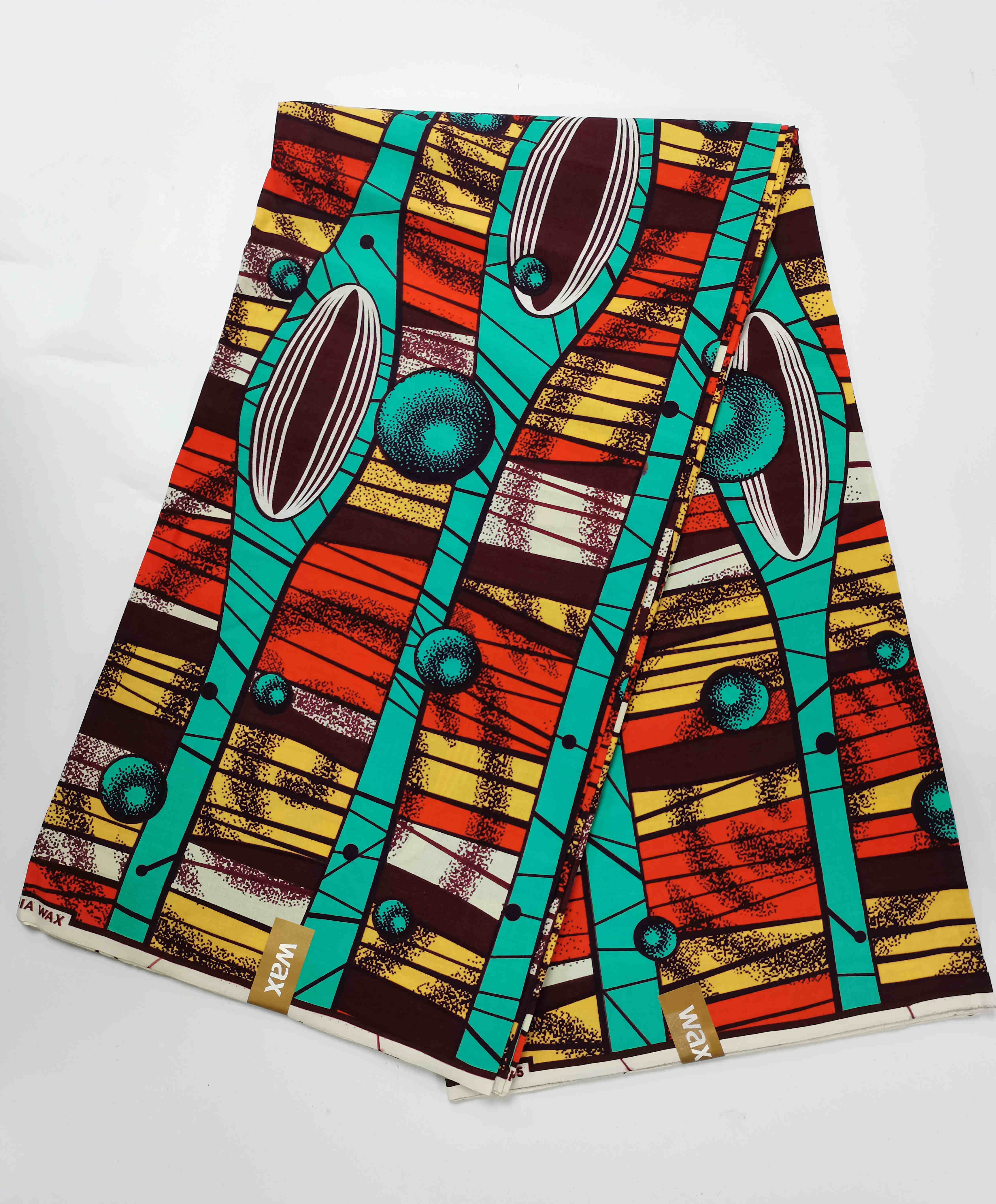 100% Cotton 6 Yard Golden Silver Prints Material African Wax Sewing Fabric Material Ankara Nigerian Style For Dress Bag
