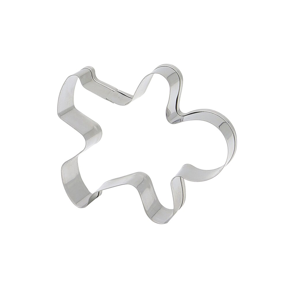 2 stk julekjekskjæreverktøy aluminiumslegering pepperkaker menn formet kjeksform kjøkkenkake dekorasjonsverktøy