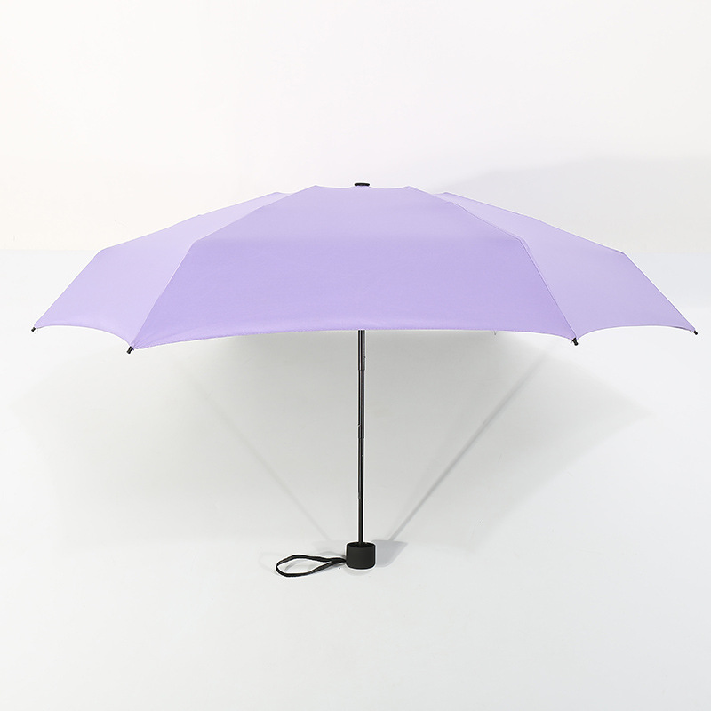 super lys 190g mini lomme paraply regn kvinner liten paraply vindtett sammenleggbar paraply reise kompakt regn menns paraply: Lilla