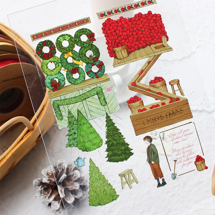 Moodtape washi tape huisdier transparantie Kerst mooie tape Scrapbooking Album diy handgemaakte decoratie sticker maskingtape papier