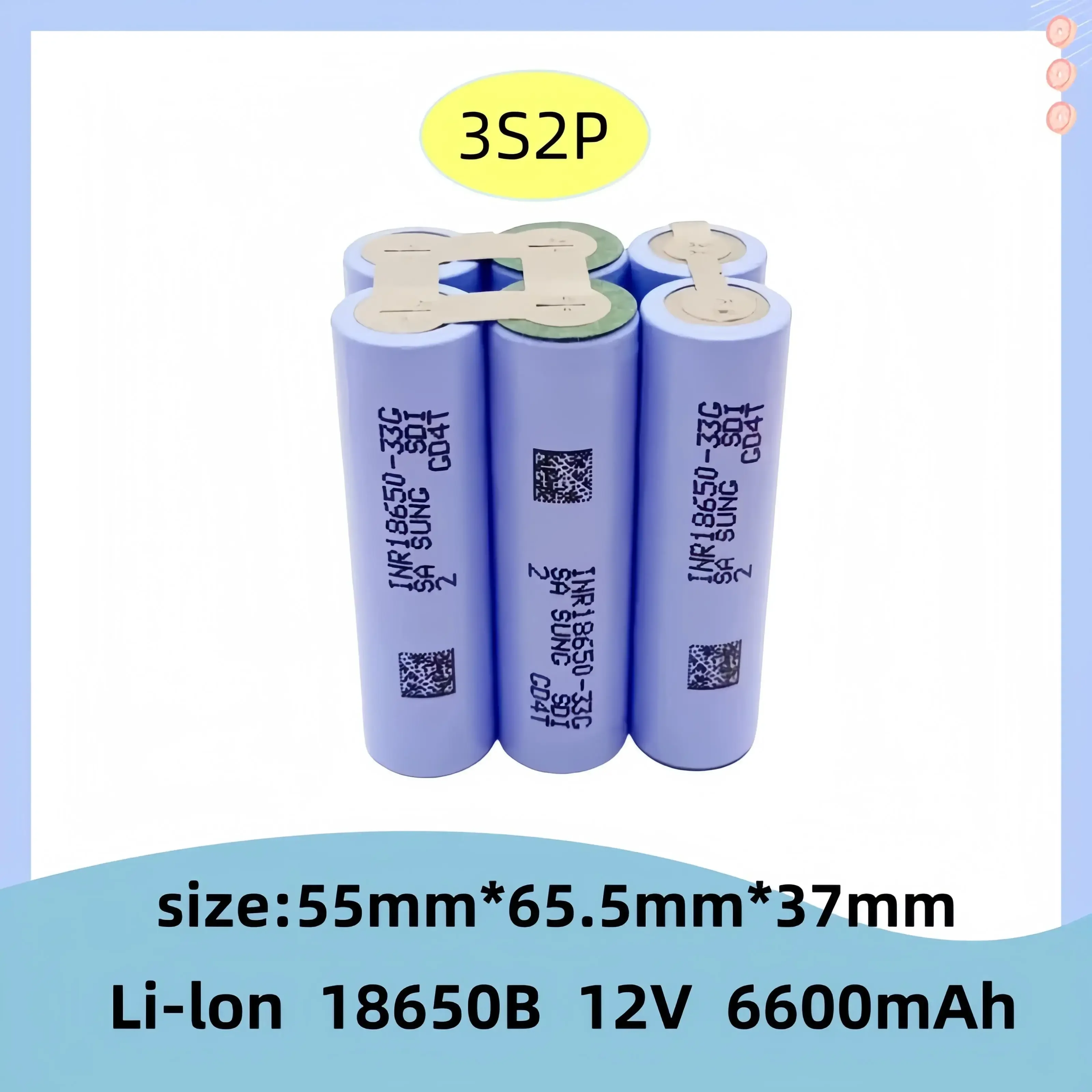Wiederauf ladbarer Lithium-Ionen-Akku mit elektrischem Schrauben dreher, 2 s1p 3 s1p 3 s2p 4 s1p 4 s2p 5 s2p 6 s1p18650 33g 12V 16,8 V 21V 25,2 V 3,7 V V: Grau