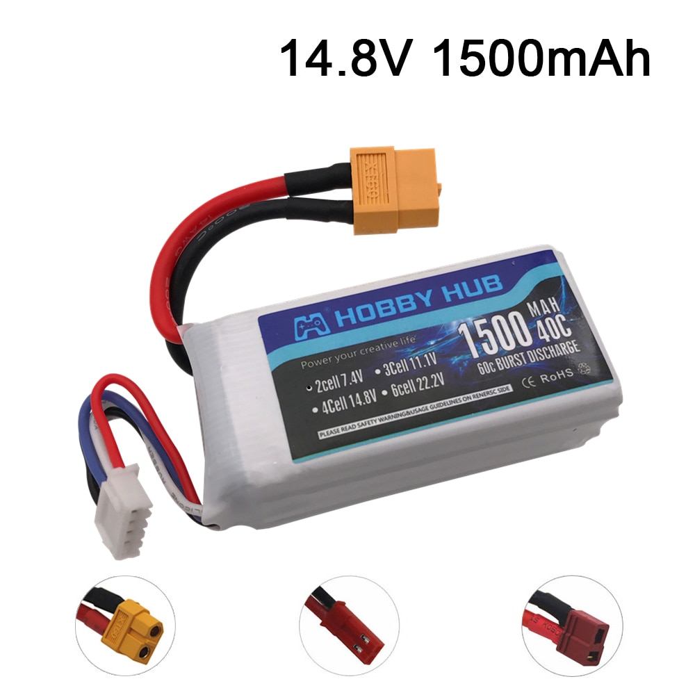 7.4v 11.1V 14.8v 1500mAh MAX 40C 3s Battery for RC Car Quadcopter Spare Parts 2s Lipo Battery 1pcs 11.1v Battery T/JST/XT60 Plug