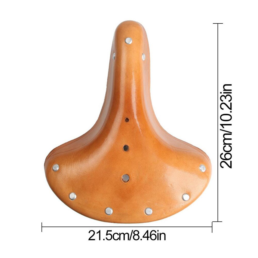 MTB Berg Straße Fahrrad Sattel Sitz Damen Herren Fahrrad Komfort Rindsleder Sattel unisex Klassische retro Rindsleder Fahrrad Sattel