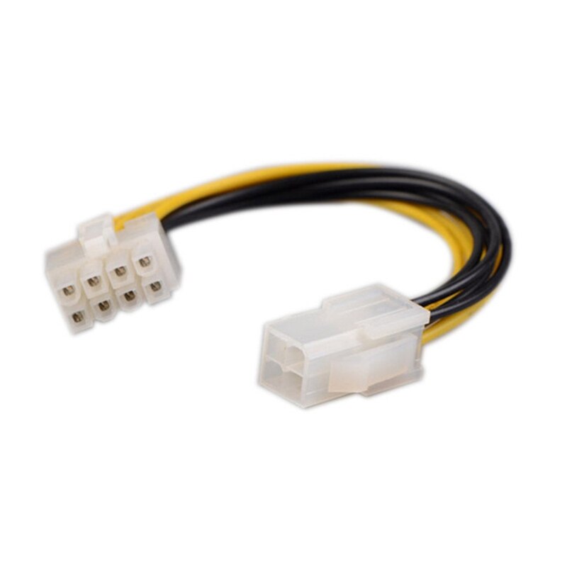 10Pcs 4 Pin Male to 8 Pin Female CPU Power Converter Cable Lead Adapter 4Pin to 8Pin Computer Connector Extension Cable