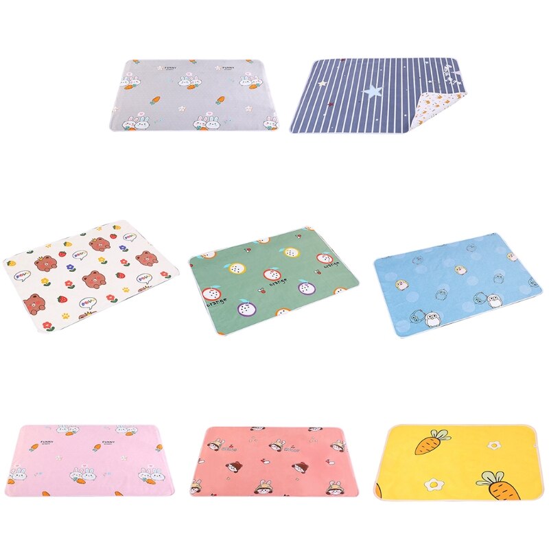 70x50cm Portable Baby Changing Pad Waterproof Reusable Diaper Changing Mat Mattress Infants Floor Play Cushion Mat Boys Girls