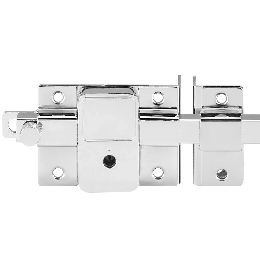 Boulon de porte en bois antivol, serrure externe à l'ancienne, clé croisée, ouverture droite des magasins, clôture de jardin, rap-duty: Noir et blanc