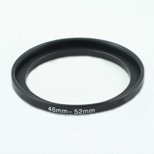 46-52mm 46mm naar 52mm Step-up Metalen Filter Adapter Ring Zwart 46-52