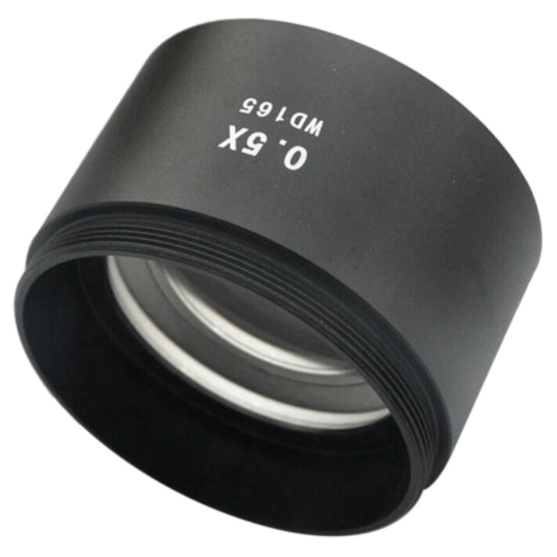 Wd165 0.5X Stereo Microscope Auxiliary Objective Lens Barlow Lens with 1-7/8 Inch(M48Mm)Mounting Thread
