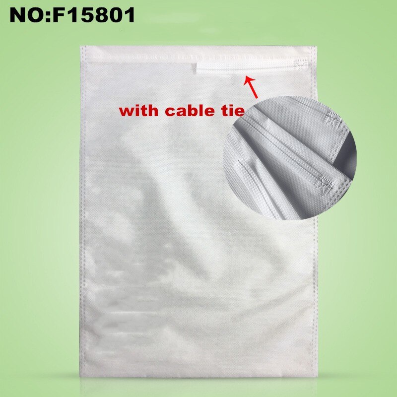 Bolsas de tela no tejida para uvas y verduras, bolsa protectora para fruta y manzana, para control de plagas agrícolas, 50 unids/lote: with cable tie / 18X25cm