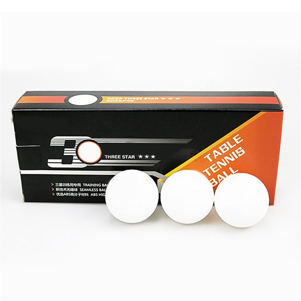 10pcs Table Tennis Balls 3 Star 40+ ABS Plastic Ping Pong Balls Table Tennis Training Balls XD88