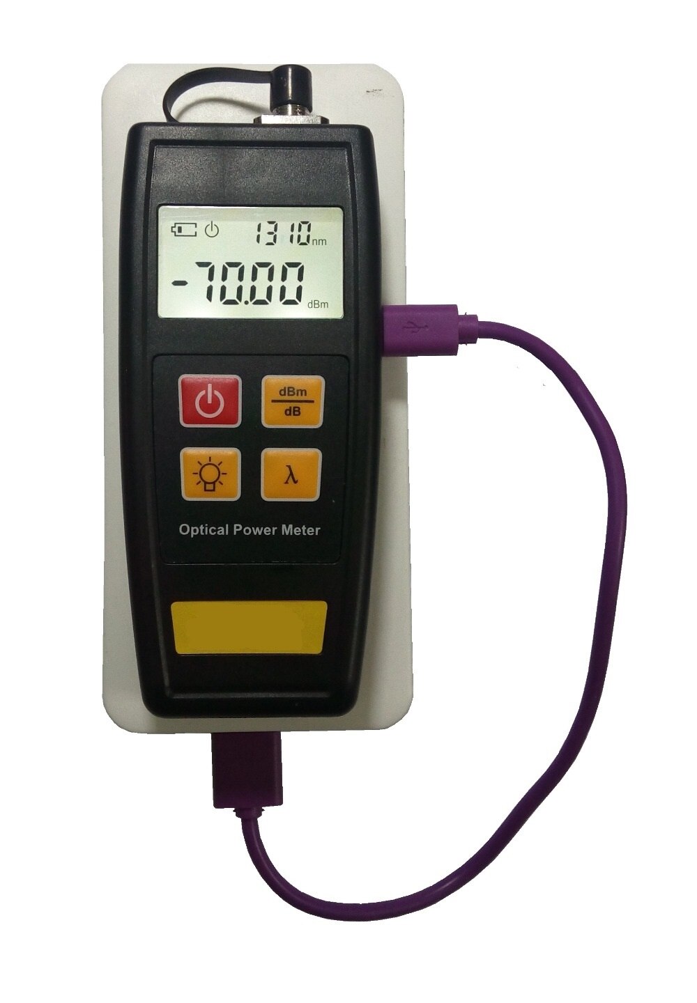 High Performance -50-26dBm Portable Optical Fiber Network Instrument Mini Fiber Optical CATV Television Power Meter