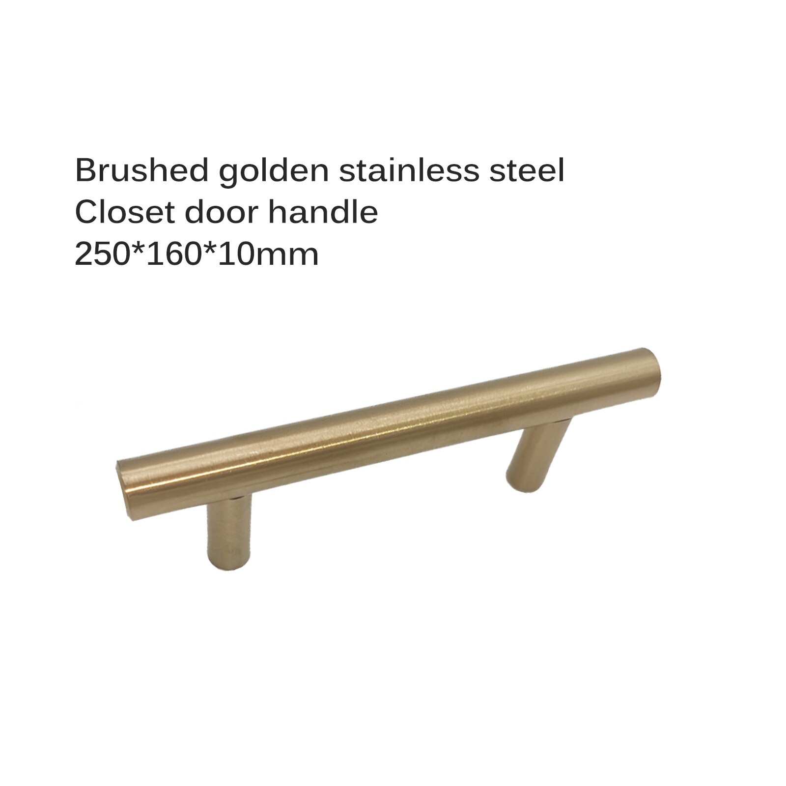 Modern Gold Kitchen Door T Bar Straight Handle Knobs Cabinet Pull Diameter Stainless Steel Handles Furniture Handle