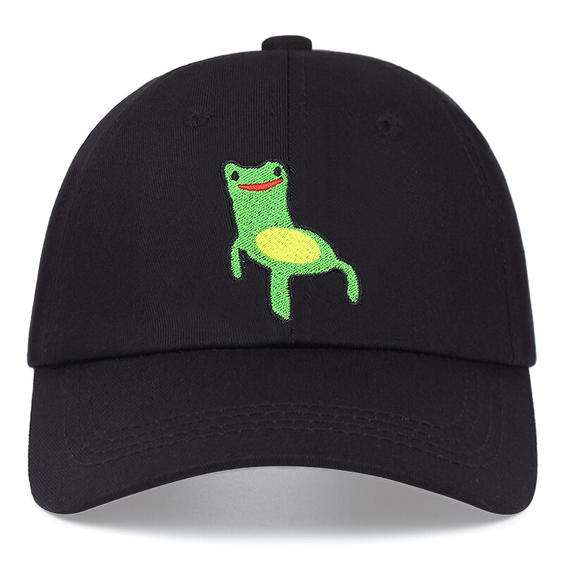 100% algodão snapback boné de sol ao ar livre chapéu do pai do sapo dos homens das mulheres do boné de beisebol do bordado da cadeira froggy: Default Title