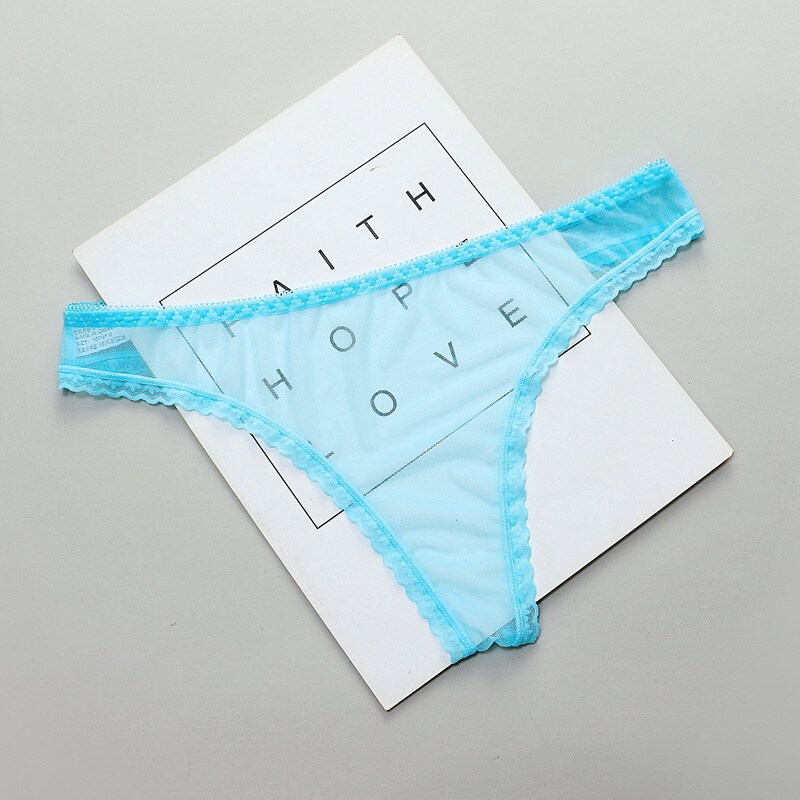 Women&#39;s Thong Sheer Panties Transparent Knickers Sexy Women&#39;s Panties Lingerie G String Thongs Lace Underwear Female Perspective