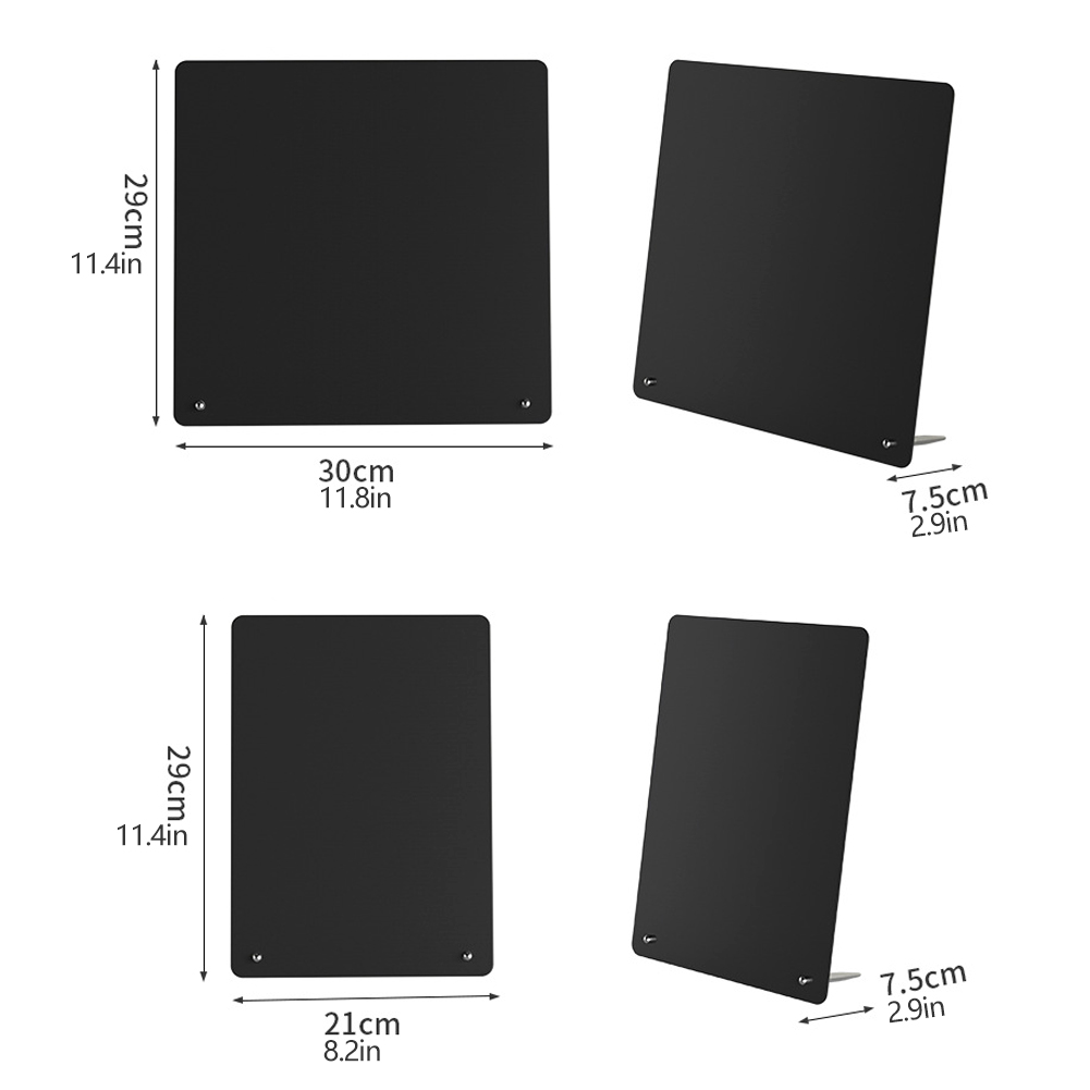 Magnetisch prikbord met standaard Magnetisch whiteboard voor tafelblad met magnetische klem Metalen bord voor magneten Display
