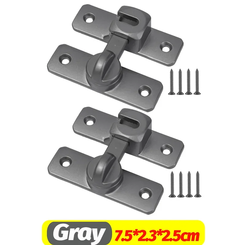 90 Degree Sliding Door Latches Sliding Door Locks Anti-theft Buckle Latches Home Cupboard Door Catches DIY Hardware Accessories: Red