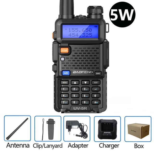 Baofeng uv 5r walkie talkie 5w 8w de alta potência banda dupla presunto rádio em dois sentidos vhf uhf rádio fm transceptor portátil caça 16km: Camuflagem / EURO