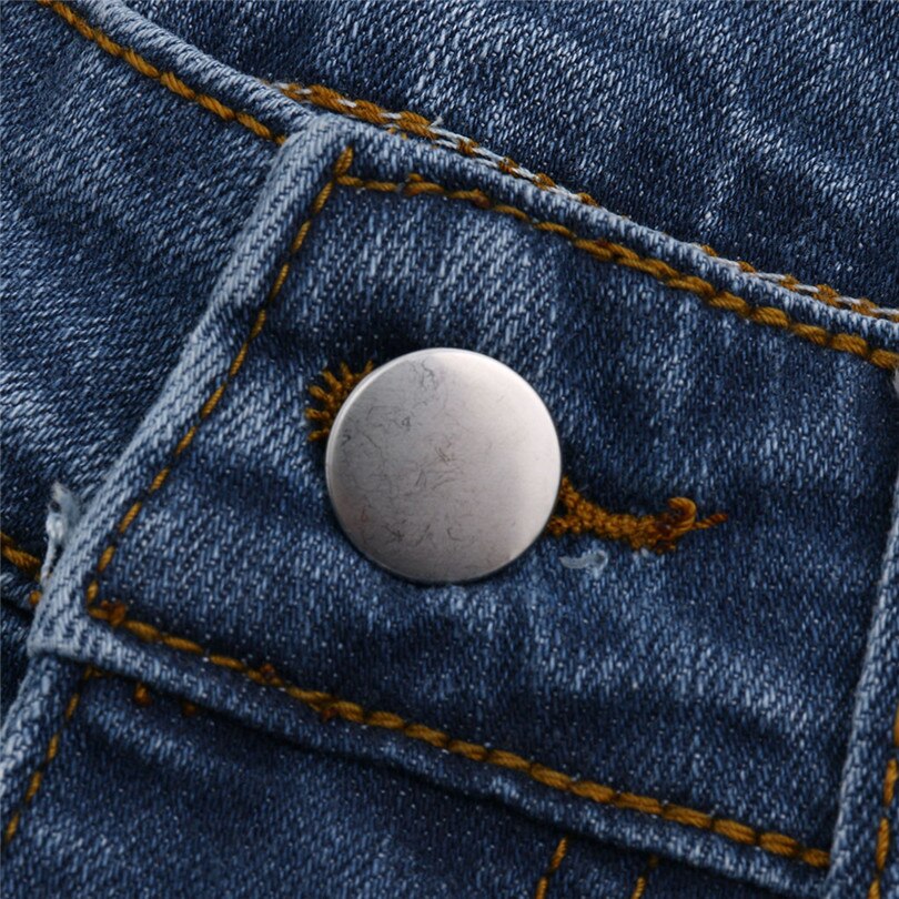Summer Men Zipper Pocket Casual Shorts Denim Cotton Multi-Pocket Overalls Shorts Straight Pant #E11