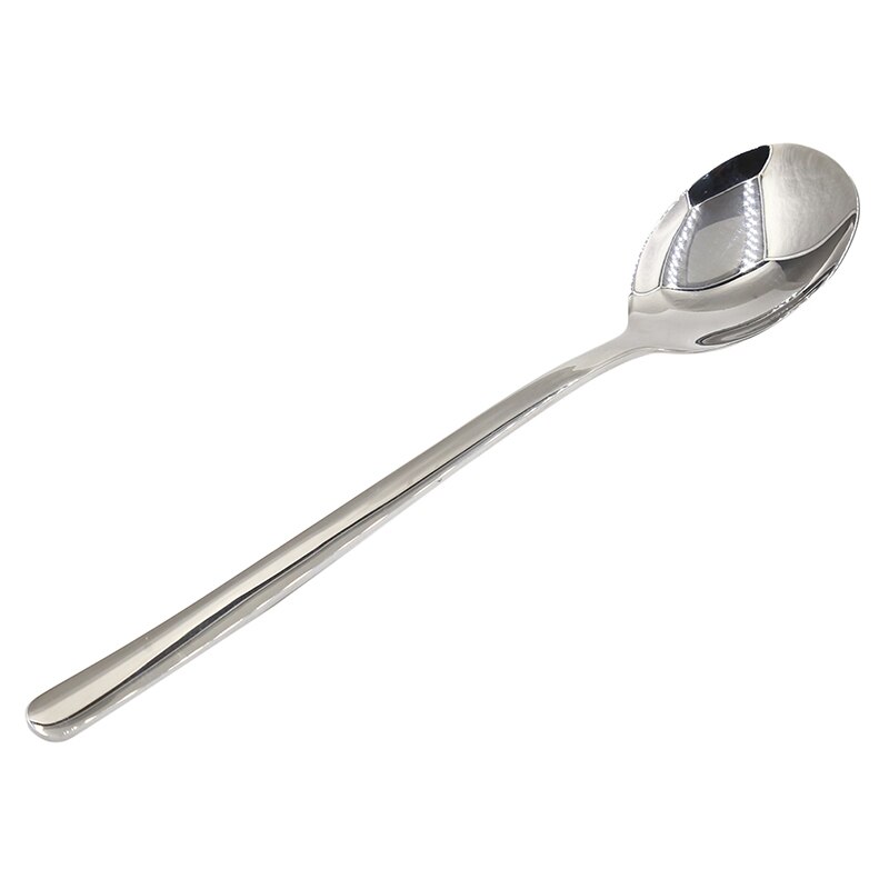 Cuillère fourchette or à Long manche | Fourchette à Long manche, cuillère pour la crème glacée vaisselle plaqué or Dessert thé cuillères à café cuillères en acier inoxydable: Silver spoon