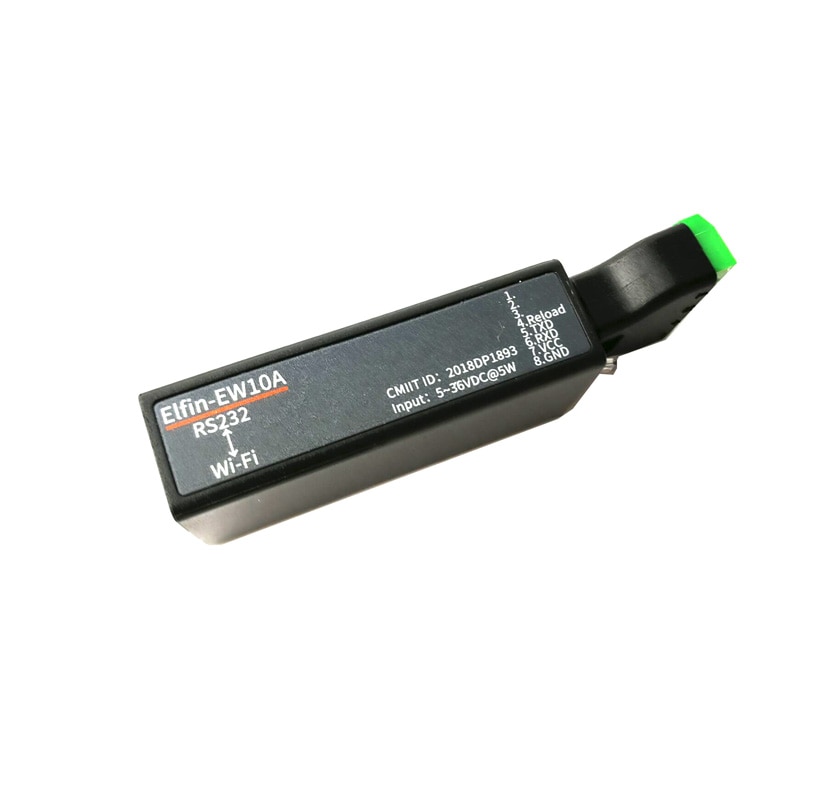 Port série RS232 vers dispositif WiFi, module de serveur Elfin-EW10A, Support TCP/IP Telnet Modbus, transfert de données via WiFi
